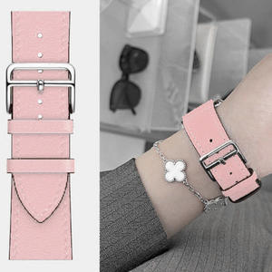 Cuir de couche supérieure directe d'usine pour Apple <span class=keywords><strong>IWatch</strong></span> 10 9 8 7 6 5 42MM 45MM 46MM 49MM <span class=keywords><strong>Bracelet</strong></span> de montre en cuir véritable - Product Image 5