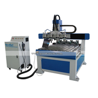 Machines nettoyantes à bois CNC, nouvelle machine à bois avec broches multiples et fixation rotative