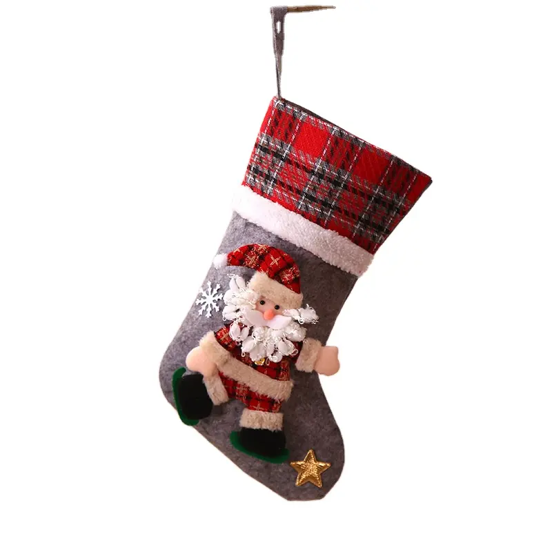Christmas Cartoon Socks Santa Claus Snowman Gift Bags christmas decoration supplies christmas gift sock