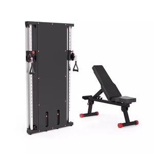 Appareil de fitness mural multifonctionnel : Entraîneur fonctionnel à double câble croisé, système de poulies pour salle de sport - Product Image 1