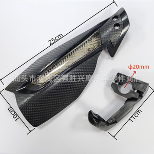 Protectores de Manos para Motocicleta SX con Luces, Fibra de Carbono, 22mm, Universales, Resistentes al Viento, Diseño Aerodinámico Anti-Caídas - Product Image 4