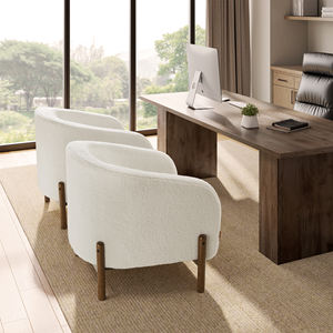 Fauteuils tonneaux <span class=keywords><strong>VASAGLE</strong></span>, fauteuil d'appoint en fourrure, fauteuil rembourré en peluche, canapé une place avec rembourrage doux - Product Image 4