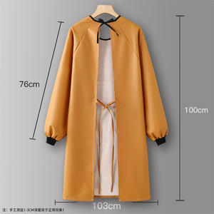 2024 nuevos monos de cuero PU, ropa de trabajo para el hogar de cocina para hombres, a prueba de aceite e impermeable, <span class=keywords><strong>delantal</strong></span> de cocinero joven - Product Image 4