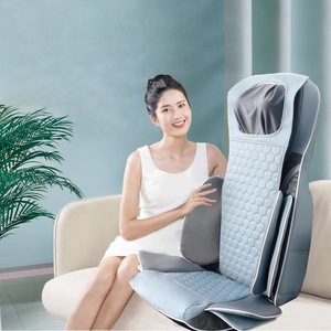 Coussin de massage multifonctionnel pour la colonne cervicale, style châle bleu, pour le cou, le dos et le corps entier, utilisation à domicile ou au bureau - Product Image 1