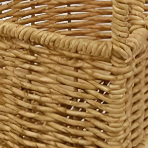 High Quality Natural Rattan Woven Wall Hanging <b>Baskets</b> Double Tiered <b>for</b> Home Decor Kitchen <b>Bathroom</b> Storage Wholesale Vietnam - Product Image 1
