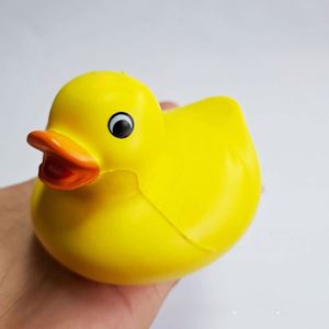 2025 Hot Selling <b>Yellow</b> Duck-shaped Pressure Ball logo Duck Stress-relieving Squeezing Toy Promotional Gift - Product Image 4