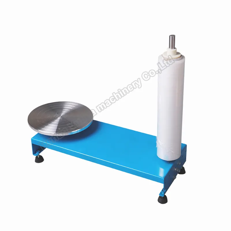 Small size high quality Manual pallet wrap Stretch film wrapping machines