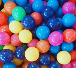 Цветные экологически чистые пластиковые шары, детские игровые дешевые шары для океанских шаров