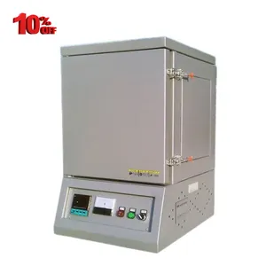 Laboratory Price 1200C Heating Electric Muffle Furnace Vacuum Box Oven With Stainless Steel Textured Case And Up Open The Door