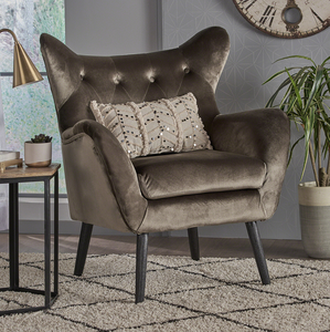 Fauteuil de détente en tissu moderne pour salon - Ergonomique, durable et confortable - Product Image 1