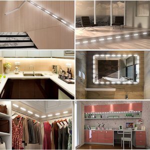 Nouveau Miroir de Maquillage LED à 5 Couleurs avec Bande Lumineuse USB pour Coiffeuse, Lumière DIY pour Miroir de Toilette - Product Image 6