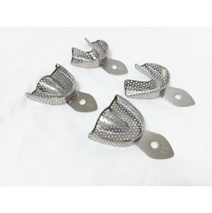 مورد مواد طب الأسنان المنتج أداة أسنان قابلة للأوتوكلاف حامل صواني معدنية للأسنان صينية انطباع من الفولاذ المقاوم للصدأ - Product Image 5