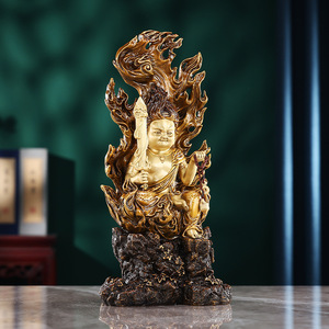 Estatua de Cobre Acala, Forma de Niño, Bronce Hecho a Mano, Escultura Decorativa para Oficina - Product Image 3