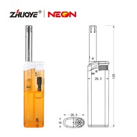 Briquet électronique en plastique MK Zhuoye pour cuisine, rechargeable, réglable, coupe-vent, flamme jet, mini briquet de barbecue avec sécurité enfant