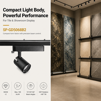 Projecteur LED COB Mini sur Rail OEM 6W 8W 12W 15W Réglable et Dimmable Zigbee Tuya Haute CRI90 pour Vitrine, Présentoir, Galerie d'Art