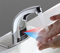 Frap mélangeur d'eau électrique robinet, dispositif de robinet automatique Commercial à capteur de salle de bains