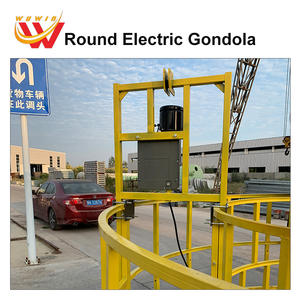 Plataforma suspendida eléctrica redonda personalizada para la limpieza <span class=keywords><strong>de</strong></span> <span class=keywords><strong>chimeneas</strong></span> y tanques <span class=keywords><strong>de</strong></span> aceite Cesta <span class=keywords><strong>de</strong></span> acero galvanizado por inmersión en caliente - Product Image 4