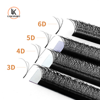 LAKANAKU Extensions de cils en forme de U 3D 4D 5D, Cils U YY, Volume Brésilien, Cils Y W doux, Plateaux de cils, Cils Pelo a Pelo
