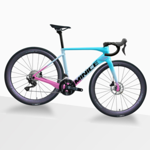 Bicicleta de Carreras MUNICE de Alta Calidad, Fabricada en Carbono T800, 700C, 24 Velocidades, Frenos de Disco Hidráulicos, <span class=keywords><strong>Pedales</strong></span> Ordinarios, 7.6 kg, Ligera, Profesional - Product Image 1