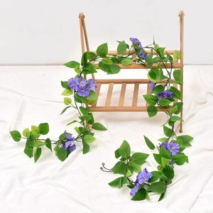 Vignes artificielles de fleurs de gypsophile en plastique pour décoration intérieure et extérieure, feuilles vertes pour mariage - Product Image 3