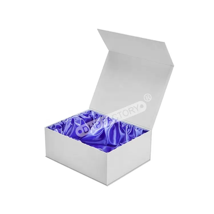 Özel Logo lüks siyah manyetik hediye ambalaj katlanır karton kutu için saten ile peruk örgü saç ürünleri uzantıları