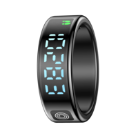 Pantalla Táctil Digital, Monitor de Estrés con Sensor de Oxígeno en Sangre para Hombres y Mujeres, Aplicación, Anillo Inteligente Magnético Inalámbrico para Monitoreo de Salud y Ejercicio