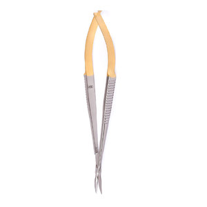 Ciseaux micro-surgicaux de précision à ressort, en acier inoxydable, lames courbées, outil chirurgical, logo personnalisé, instruments de neurochirurgie - Product Image 6