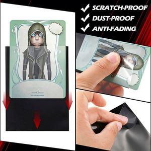 Black Non-Woven <b>Card</b> Protectors 2.5x3.5 Inch Minimalist Style No Closure <b>Sleeve</b> Pack - Product Image 4