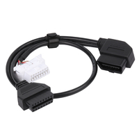 Cable divisor macho a hembra de 16 pines con conector opel obd2 obd-ii macho y obd para Escáner de diagnóstico OBD2, lector de código de falla Rea