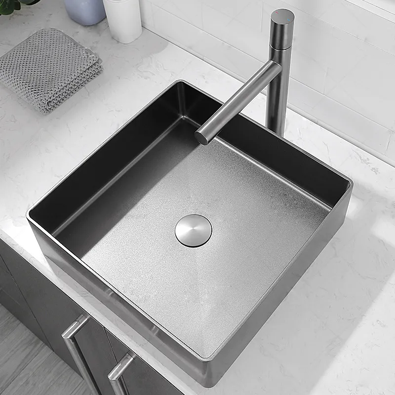 Hot Selling Custom Golden Color Durable 304 Stainless Steel Bathroom Sink