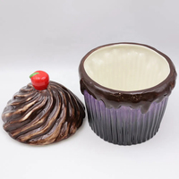Élégant pot de rangement en céramique scellé pour biscuits avec couvercle, emballage cylindrique, couleur unie, pour les amateurs de desserts, bonbons, usage domestique