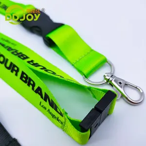 Custom Sublimation Lanyards With Safety Buckle Custom Offset Printing Nylon Lanyards With Id Badge Holder