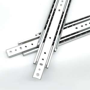 SNEIDA SND3076 Correderas Telescópicas para Cajones de Alta Resistencia de 76 mm, Acero Laminado en Frío Q235, Capacidad de Carga >200 kg, Ajustables, Industriales, de 3 Pliegues - Product Image 4