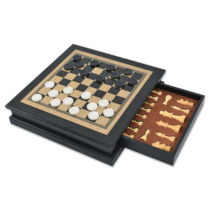 Vendita calda Fine finito <span class=keywords><strong>in</strong></span> <span class=keywords><strong>legno</strong></span> Set di <span class=keywords><strong>scacchi</strong></span> per adulti Anti-graffio internazionale a dama da tavolo per uso esterno per bambini Backgammon - Product Image 3