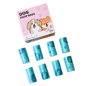 Custom Eco Friendly Biodegradable <b>Compostable</b> Poo Waste <b>Bags</b> Degradable Poop <b>Bag</b> Dogs Outdoor Pick up Pet Dogs Poop <b>Bags</b> - Product Image 1