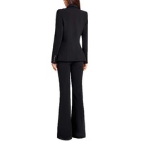 Traje de Lana/Seda de Manga Larga Otoño Invierno 2025, Nuevo, Estilo Casual, Chaleco y Pantalones, Moda Europea y Estadounidense
