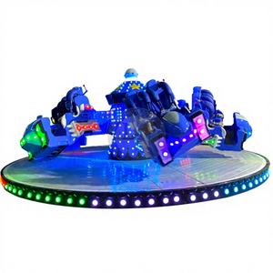 Manufacturer Luxury Crazy Dance Amusement Park Rides Break Dance <b>Carousel</b> Fiberglass Steel LINO LN-MC-008 for Sale for - Product Image 1