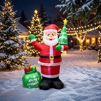 Sacs cadeaux du Père Noël, lumières décoratives LED pour arbre de Noël et décorations gonflables, directement du fabricant transfrontalier