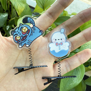 Pinzas para el pelo personalizadas de dibujos animados bonitos de <span class=keywords><strong>Anime</strong></span> LADS, pinza de resorte de Metal, horquilla acrílica, pinzas para el pelo para niñas encantadoras, accesorios de regalo - Product Image 5