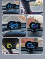 A590 Édition Premium Affichage Tête Haute (HUD) pour Voiture OBD + GPS, Compteur LCD, Enregistreur de Comportement de Conduite avec Indicateur de Score de Conduite et Suivi GPS