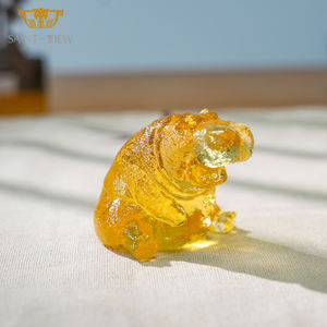 Kristall Nilpferd Hippo Home Decor Fluss pferdes kulptur Bunt - Product Image 2