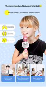 Altavoz Inalámbrico Portátil para Karaoke, de Alta Calidad, para Fiestas al Aire Libre y Campamentos, con 2 Micrófonos, Resistente al Agua IPX7, Estilo Gatito Adorable - Product Image 2