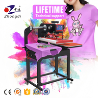 Grosir penjualan langsung baru 16x24 pneumatik otomatis Transfer sublimasi Printer Flatbed mesin penekan panas Stasiun ganda