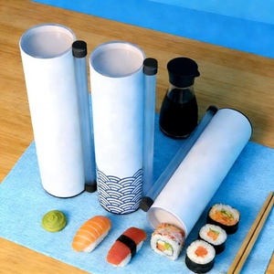 Envase de Tubo para Sushi Ecológico, Biodegradable, Reciclable, con Logotipo Personalizado de Fábrica, Cilindro de Papel Kraft de Grado Alimenticio - Product Image 2