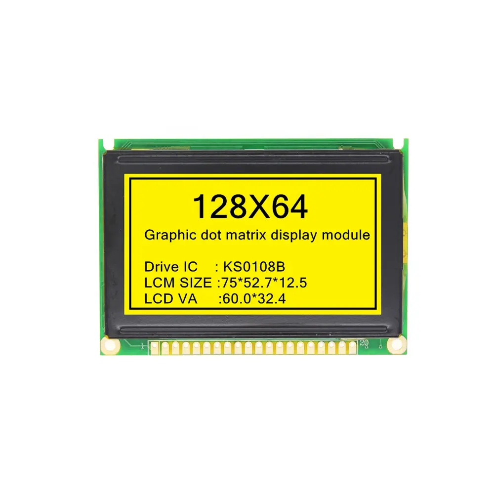 128x64 graphics dot matrix 128*64 lcd display screen module