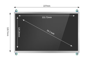10.1 inç ahududu <span class=keywords><strong>Pi</strong></span> dokunmatik ekran monitör 1024*600 LCD modülleri 10 inç dokunmatik ekran paneli Tablet - Product Image 6