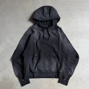 High Quality 100% Cotton French Terry Heavyweight Oversized Pullover <b>Coat</b> Sun Faded Hoodies Design Custom Washed Hoodie For <b>Men</b> - Product Image 2