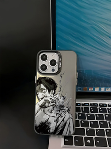 Coque de téléphone en TPU antichoc, anti-traces de doigts, givrée, avec peinture UV, motif personnage d'anime/manga, pour mobile - Product Image 3