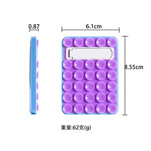 Support de téléphone adhésif en silicone à double ventouse compatible avec la plupart des coques de téléphone – Vente en gros - Product Image 4