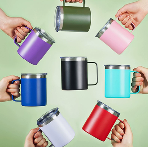 Taza de Café Aislada de Acero Inoxidable Ecológica, Antiderrames, Apta para Portavasos de Auto, Lista para Enviar - Product Image 2